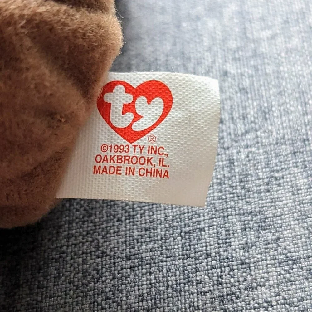 TY Teenie Original Beanie Babies Britannia the Bear 1997 Tags With Errors